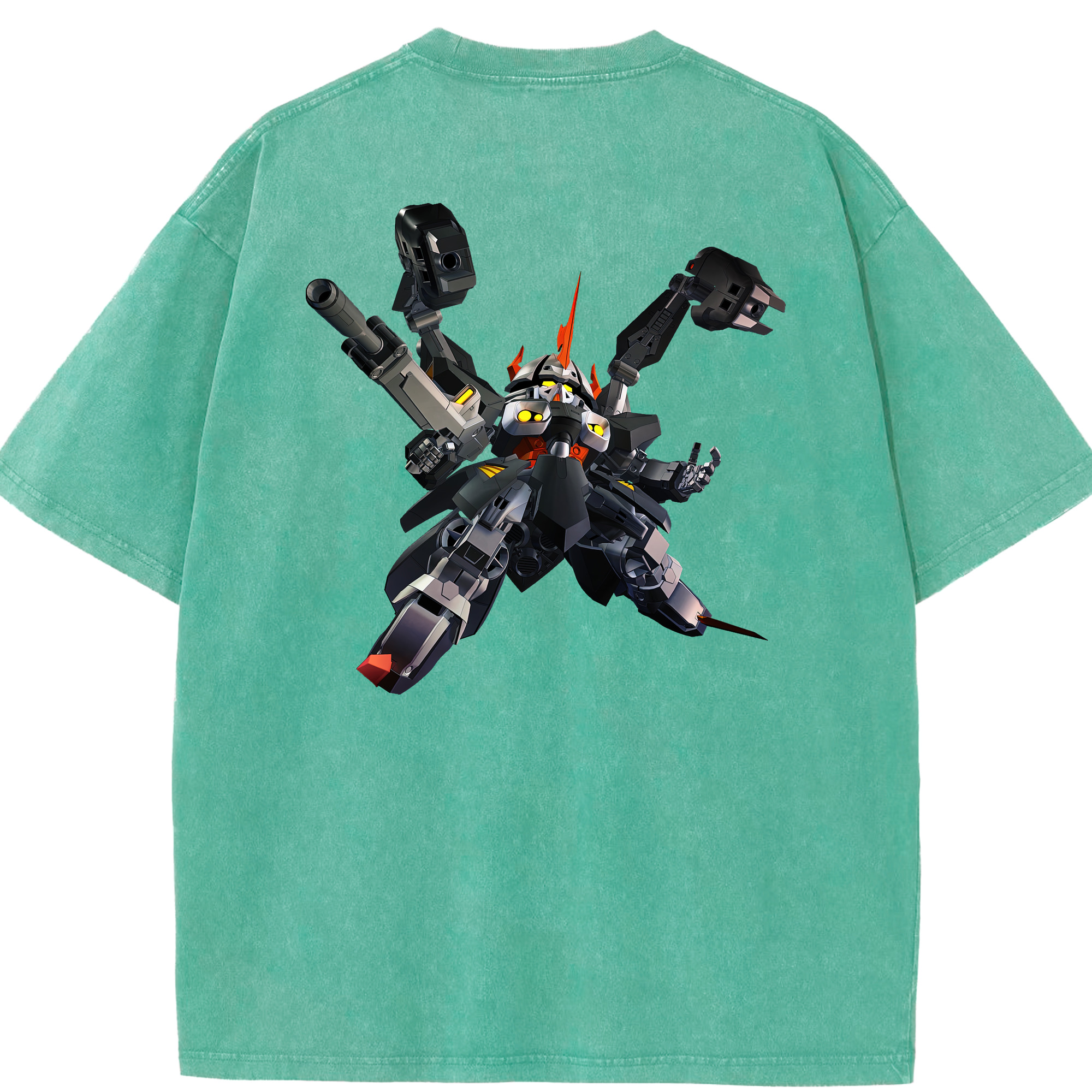 （画像用） 機動戦士ガンダム Mobile Suit Gundam 綿100% ヴィンテージ風 半袖Tシャツ（背面プリント）